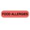 Nevs Food Allergies Label 5/16 x 1-1/4" D-1492 - alternate 1